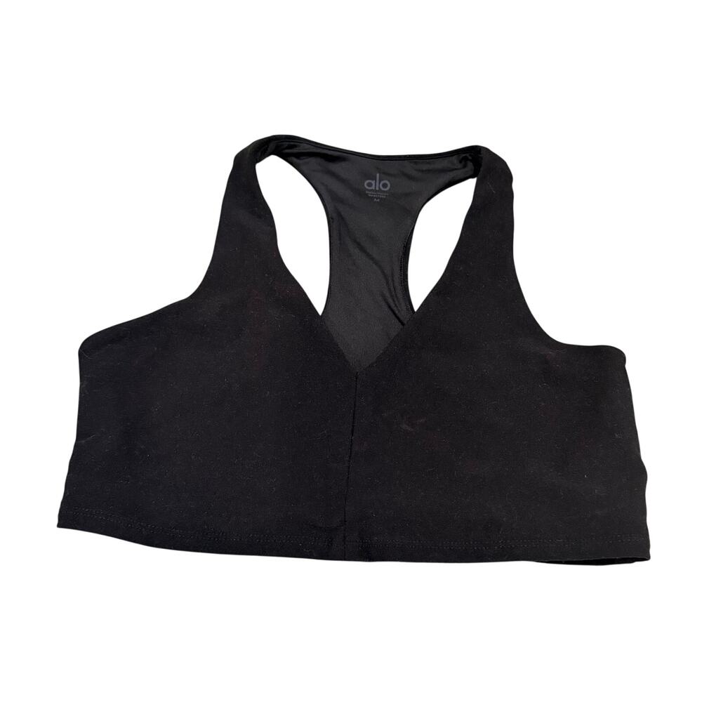 ALO Yoga Black Racerback Sports Bra Size Medium